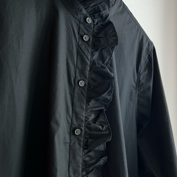 J. Crew Black Ruffle Dress - Picture 7 of 8